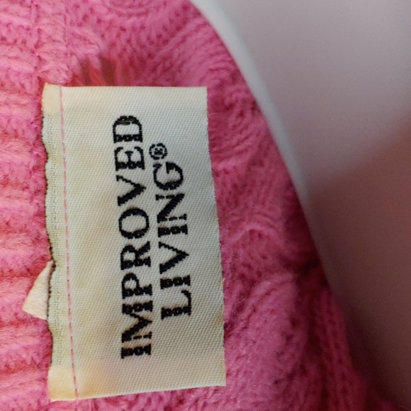 Improved Living Pink Button Cardigan Sweater Size Small/Med Knit Womens … - Picture 8 of 9